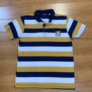 NWOT Kalaideng Striped Rugby Polo Shirt Boys Large